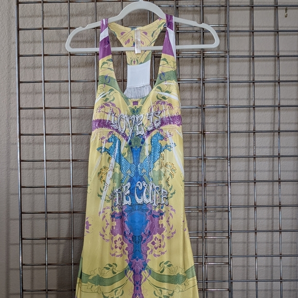 S-Twelve soft stretch racer back summer dress. Size: Medium - Picture 13 of 14
